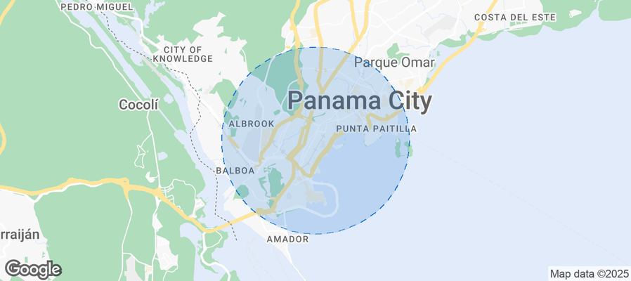 Map of Airbnb listings in Calidonia
