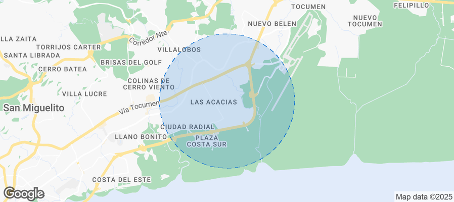 Map of Airbnb listings in Don Bosco