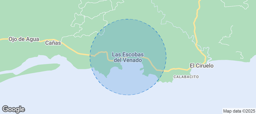 Map of Airbnb listings in Las Escobas del Venado