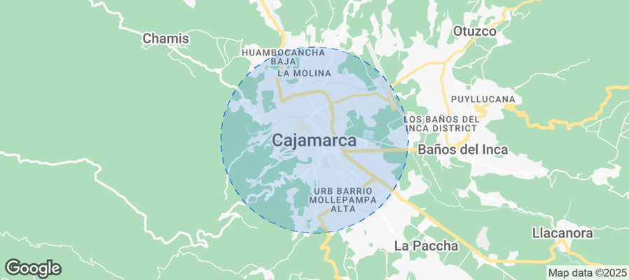 Cajamarca Airbnb map