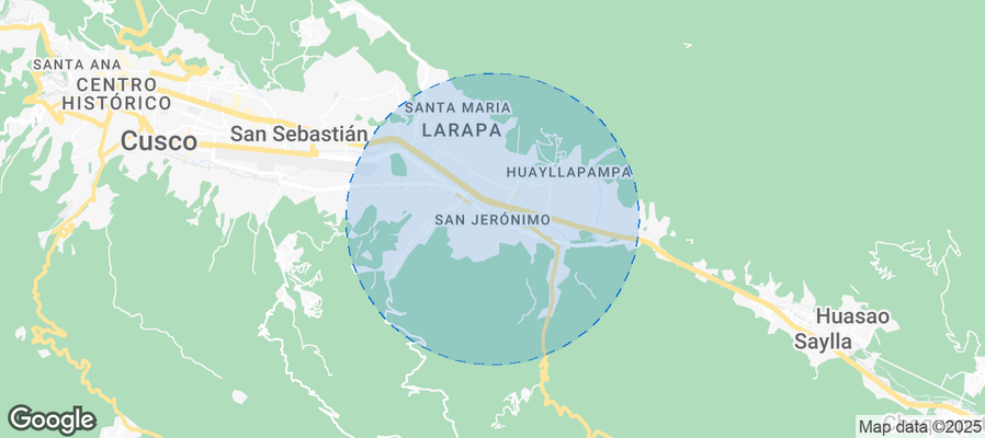 Map of Airbnb listings in San Jerónimo