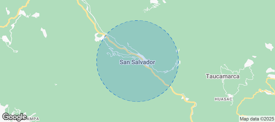Map of Airbnb listings in San Salvador