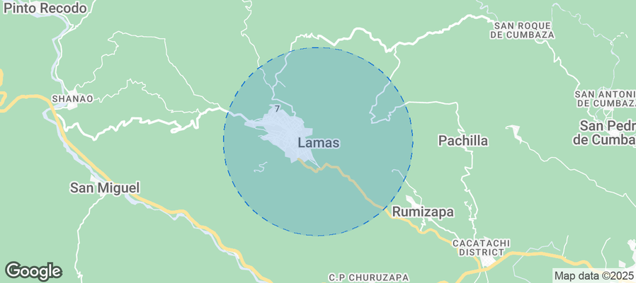 Map of Airbnb listings in Lamas