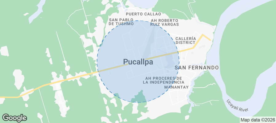 Pucallpa Airbnb map