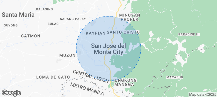 Map of Airbnb listings in San Jose del Monte