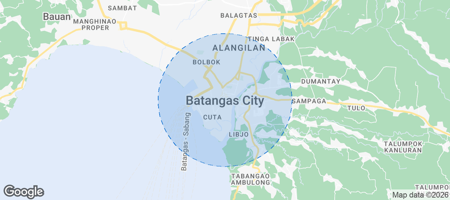 Batangas Airbnb map