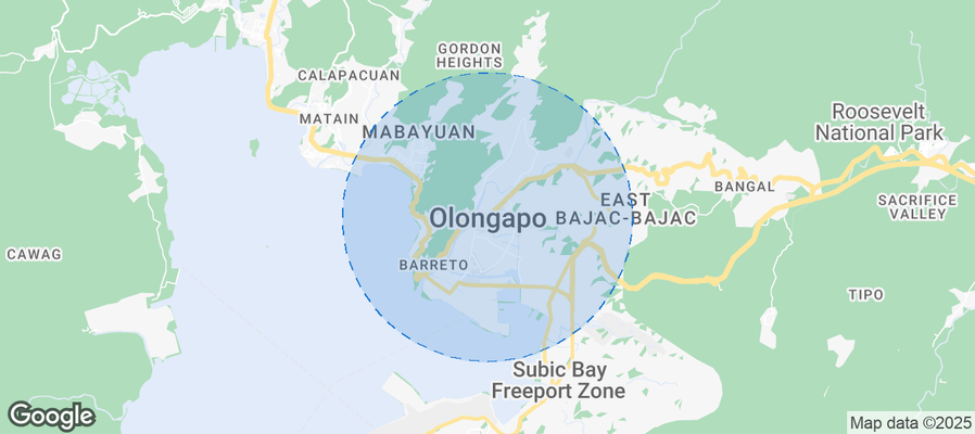 Map of Airbnb listings in Olongapo