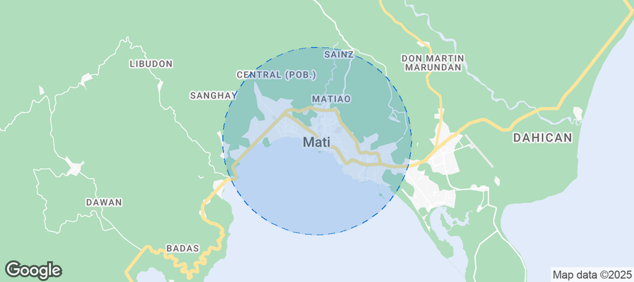 Map of Airbnb listings in Mati
