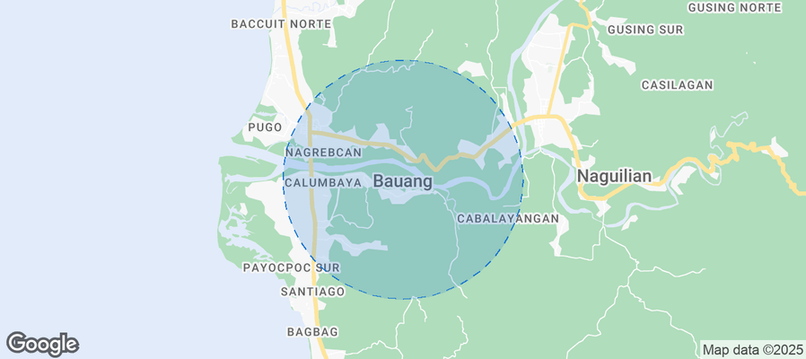 Map of Airbnb listings in Bauang