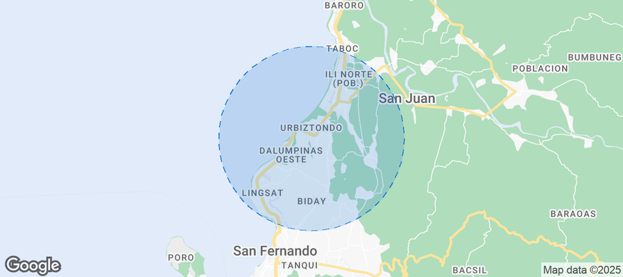 Map of Airbnb listings in Urbiztondo