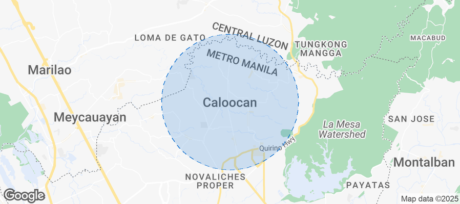 Map of Airbnb listings in Caloocan