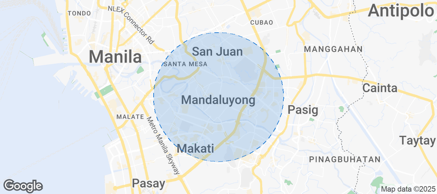 Map of Airbnb listings in Mandaluyong
