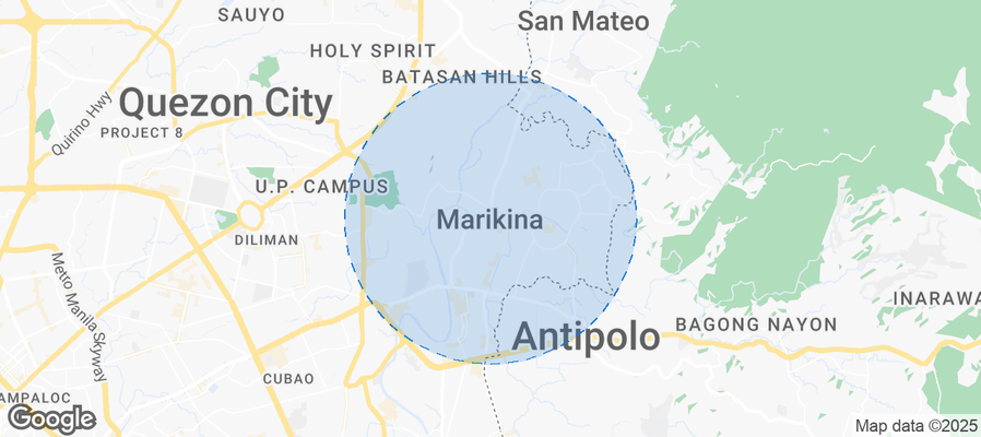 Map of Airbnb listings in Marikina