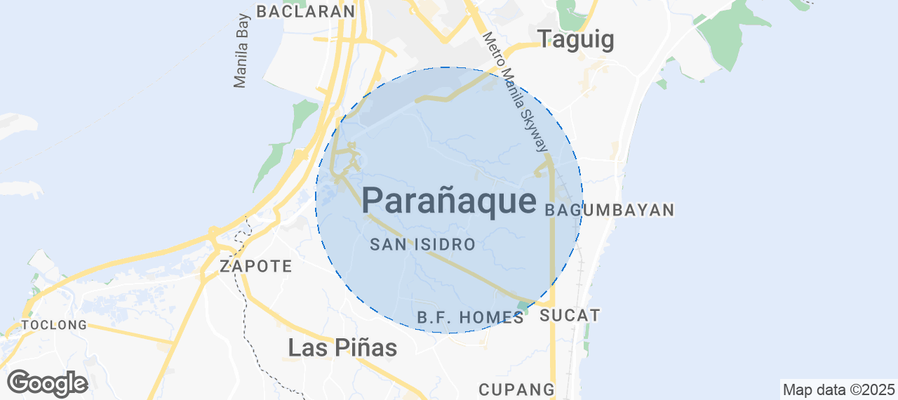 Map of Airbnb listings in Parañaque