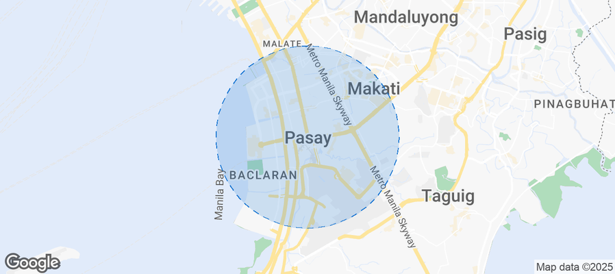 Map of Airbnb listings in Pasay