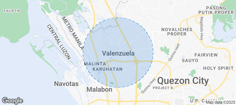 Map of Airbnb listings in Valenzuela