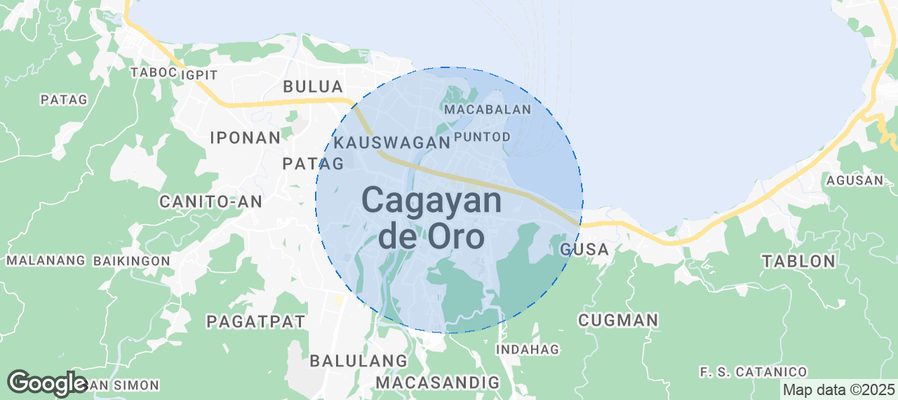 Map of Airbnb listings in Cagayan de Oro