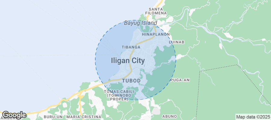 Map of Airbnb listings in Iligan