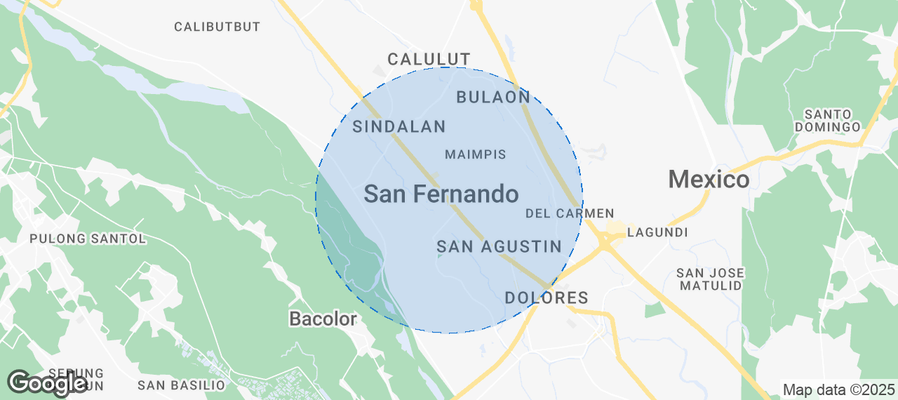 Map of Airbnb listings in San Fernando
