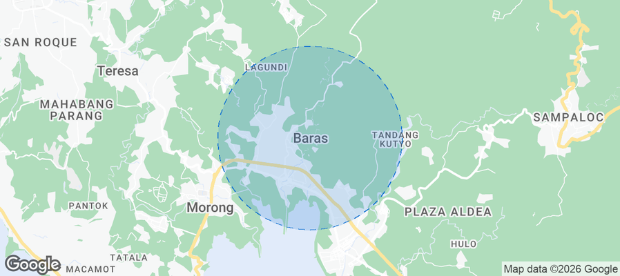 Baras Airbnb map