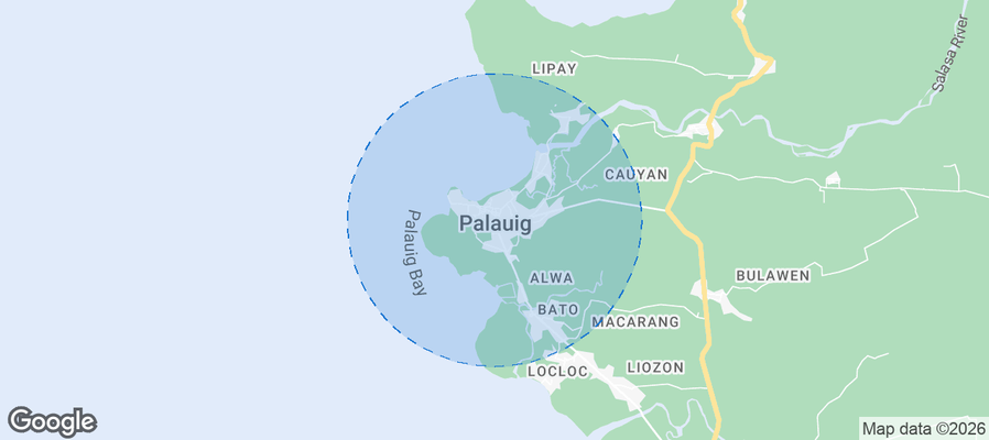 Palauig Airbnb map