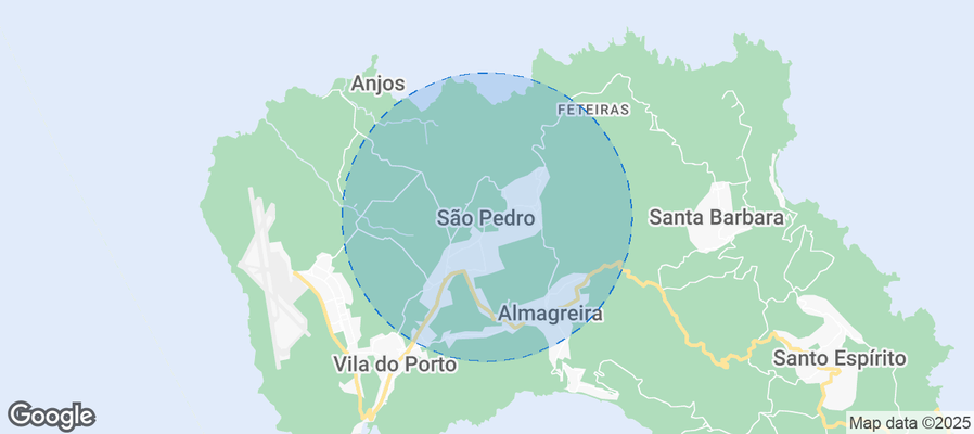 Map of Airbnb listings in Angra (São Pedro)