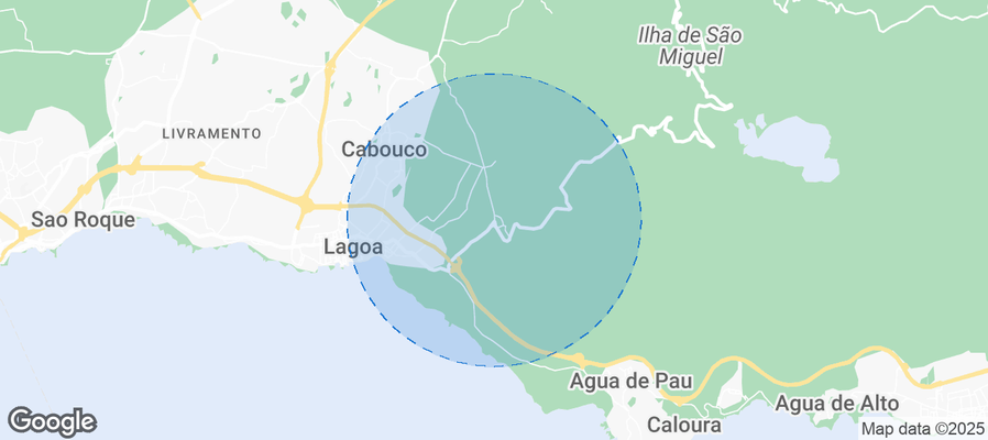 Map of Airbnb listings in Lagoa (Santa Cruz)