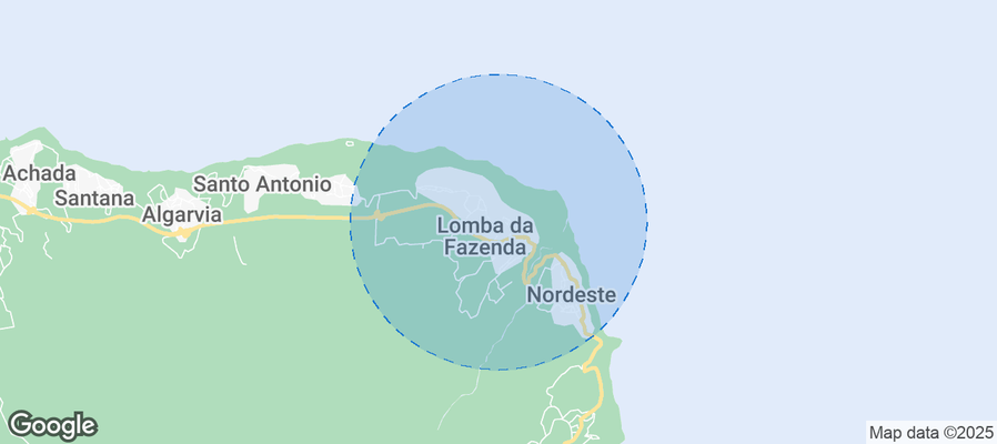 Map of Airbnb listings in Lomba da Fazenda