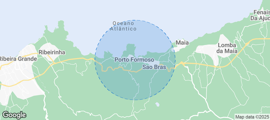 Map of Airbnb listings in Porto Formoso