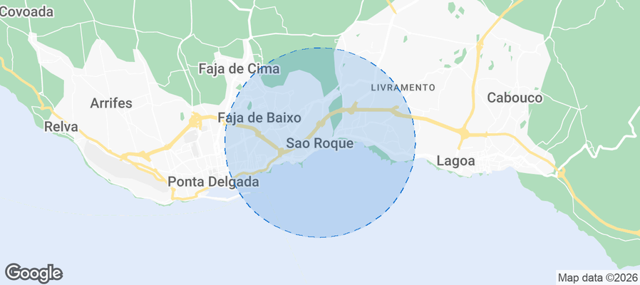 Map of Airbnb listings in São Roque
