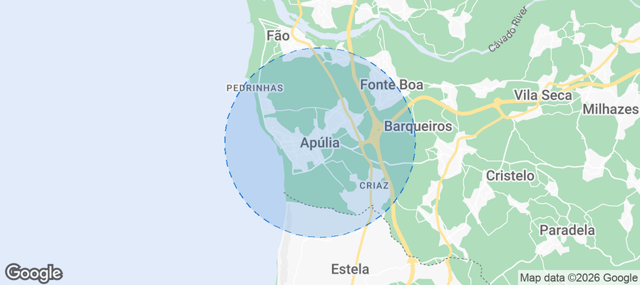 Apúlia Airbnb map