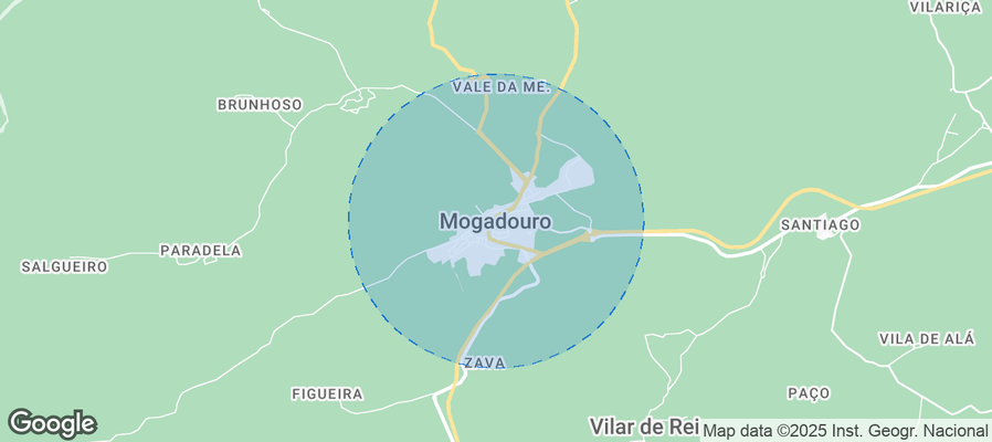 Map of Airbnb listings in Mogadouro