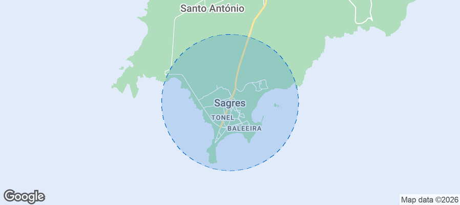 Sagres Airbnb map