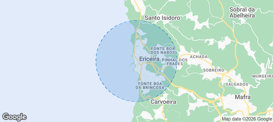 Ericeira Airbnb map
