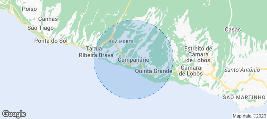 Campanário Airbnb map