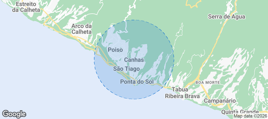 Canhas Airbnb map