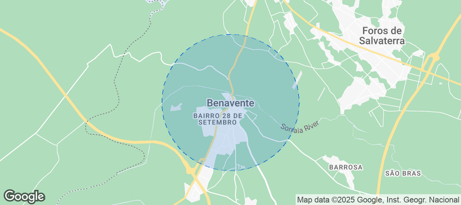 Map of Airbnb listings in Benavente