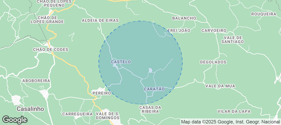 Map of Airbnb listings in Mação