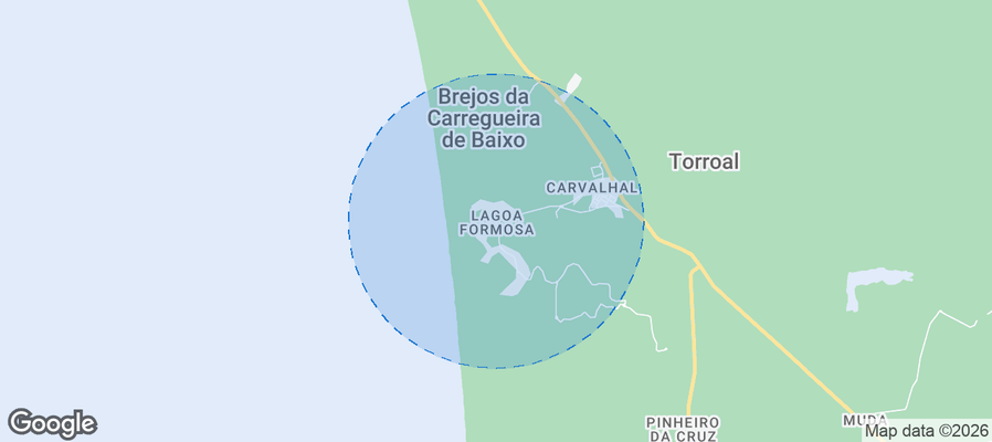 Carvalhal Airbnb map
