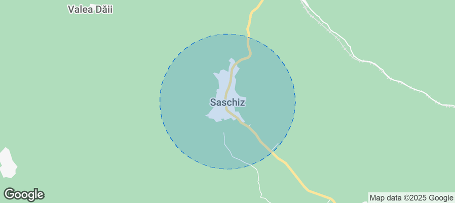 Map of Airbnb listings in Saschiz