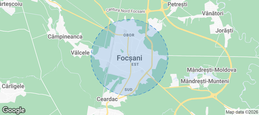 Focșani Airbnb map