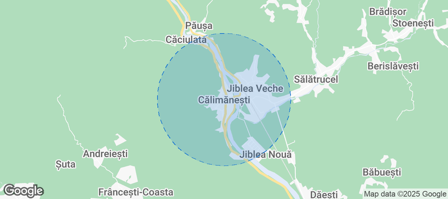 Calimanesti Airbnb map