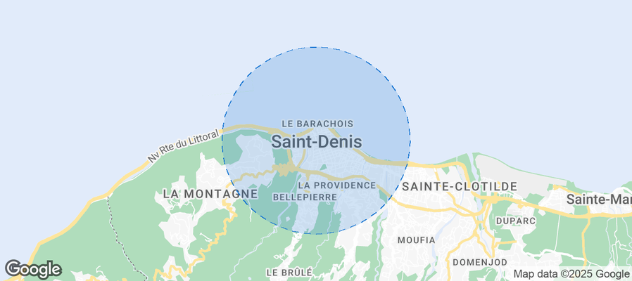 Saint-Denis Airbnb map