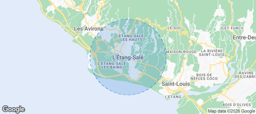 L'Étang-Salé Airbnb map