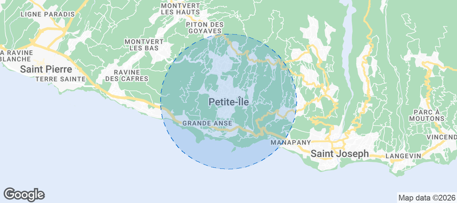 Petite-Île Airbnb map