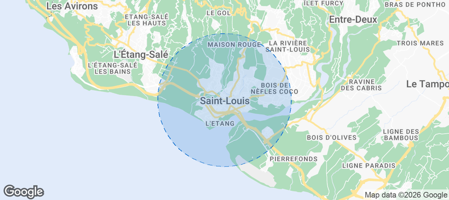 Saint-Louis Airbnb map