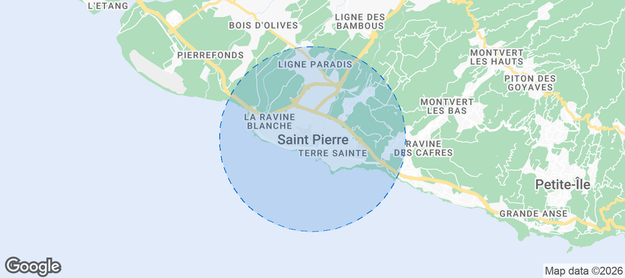Saint-Pierre Airbnb map