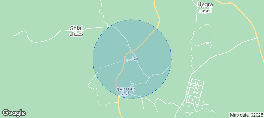 Map of Airbnb listings in الملسن