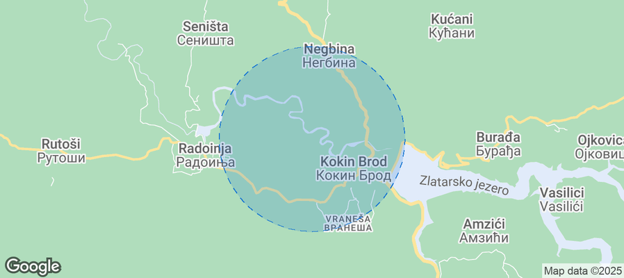 Map of Airbnb listings in Nova Varos Municipality