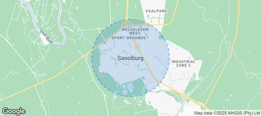 Map of Airbnb listings in Metsimaholo Local Municipality